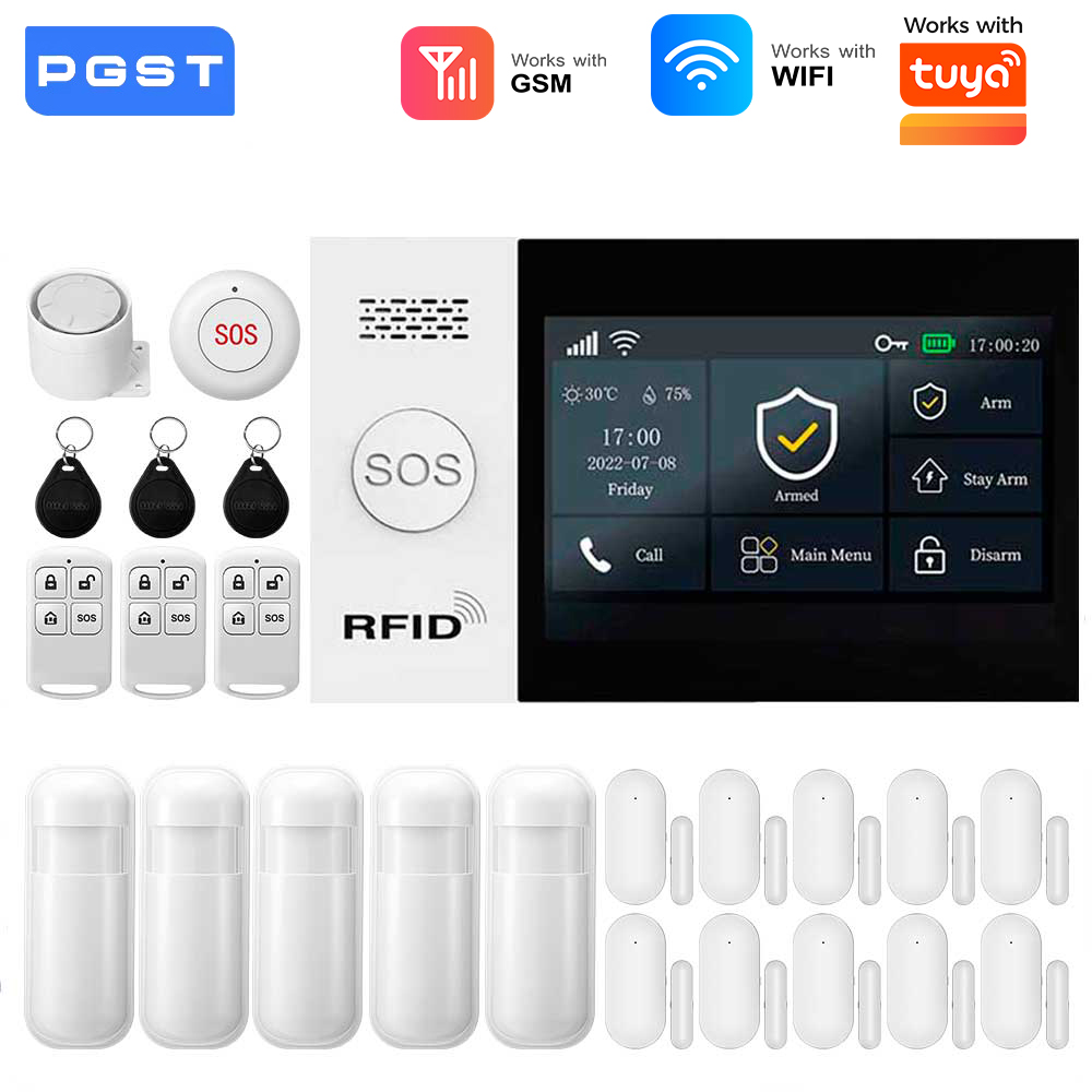 Home Security No Wifi - 2.4G WIFI 스마트 GSM 알람 시스템,