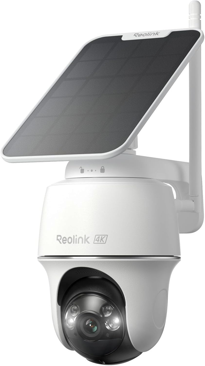 Home Security Cameras No Subscription - 4K 태양광 무선 야외 보안 카메라