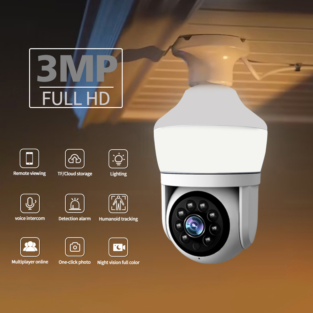 Home Security Flood Lights - 3MP 1296P Yoosee/Carecam APP 야간 램프