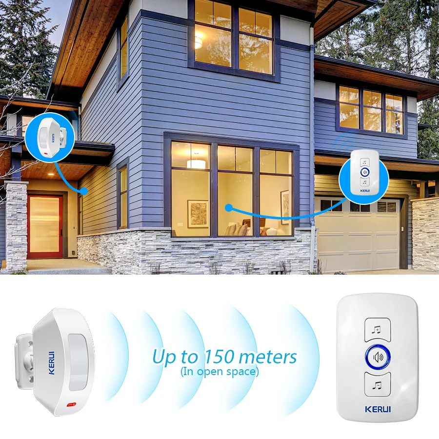 Home Security Ring - KERUI 무선 초인종 홈 보안 환영