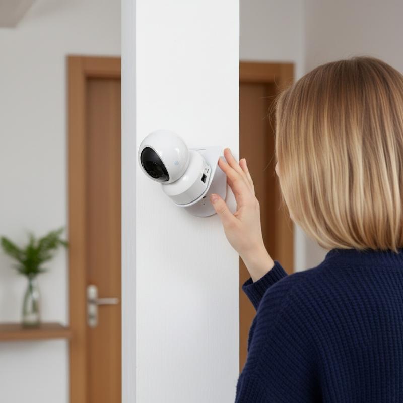 Home Security Tech - 벽걸이형 L자형 PTZ 카메라 브래킷(접착식 베이스