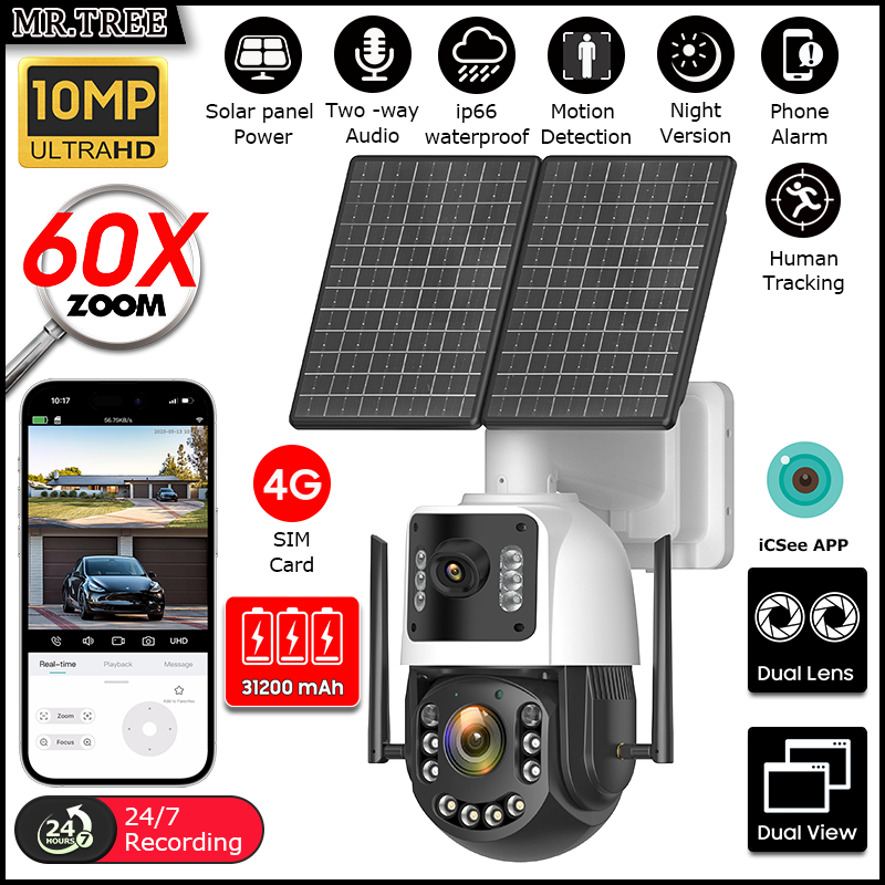 Home Security Battery - 메탈 AOV 태양광 보안 카메라 4K