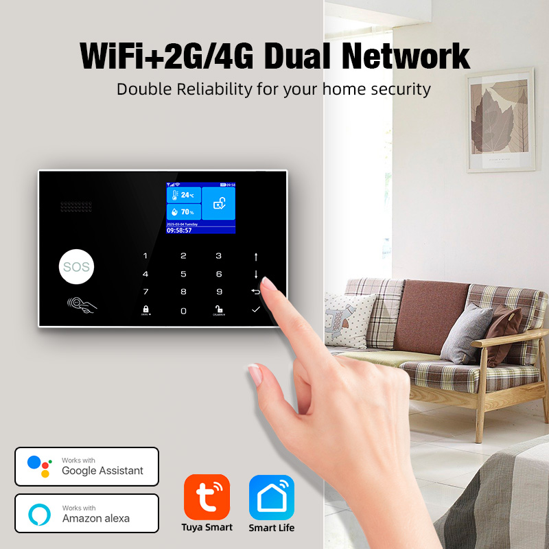 Home Security Ring - KERUI 4G 알람 도어벨 링 버튼