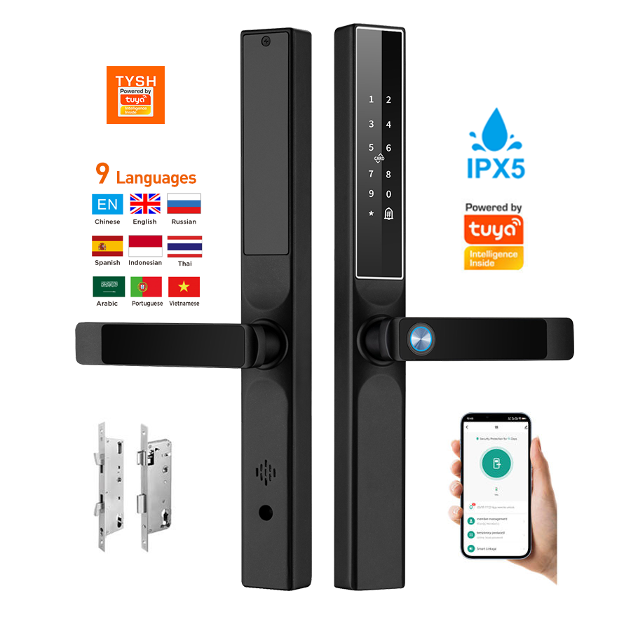 Home Security Battery - 투야 앱 지문 도어락 코드 카드
