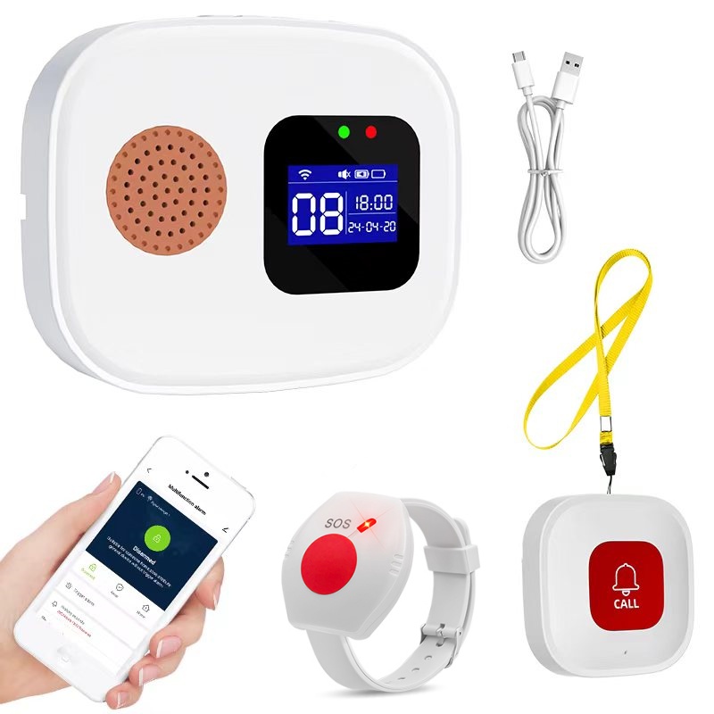 Home Security With Monitoring - 노인용 비상 호출 버튼, Tuya WiFi