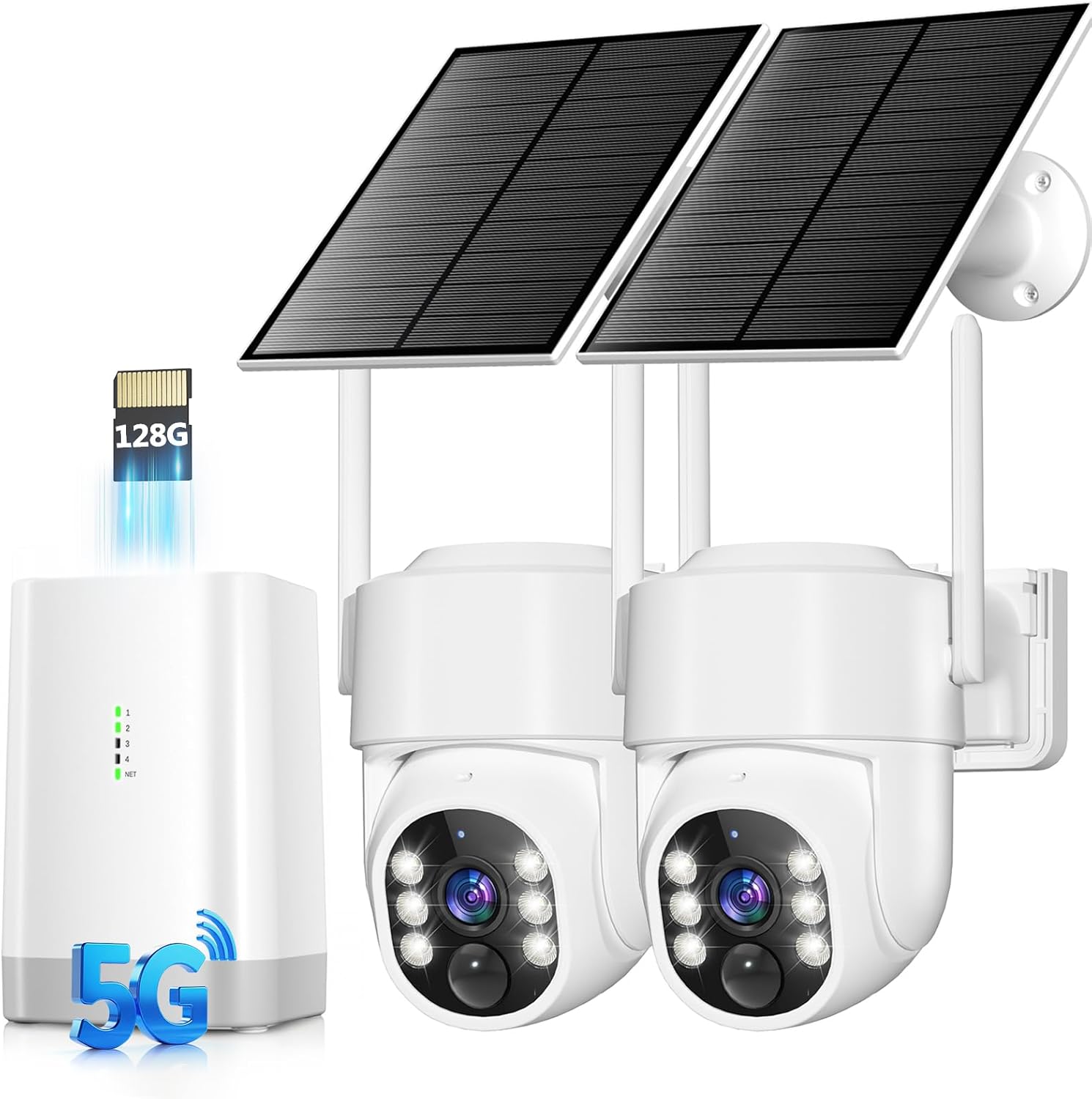 Home Security Cameras No Subscription - 태양광 무선 야외 보안 카메라 360도