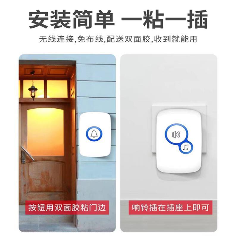 Home Security Ring - 32가지 벨소리 무선 알람 게스트 웰컴