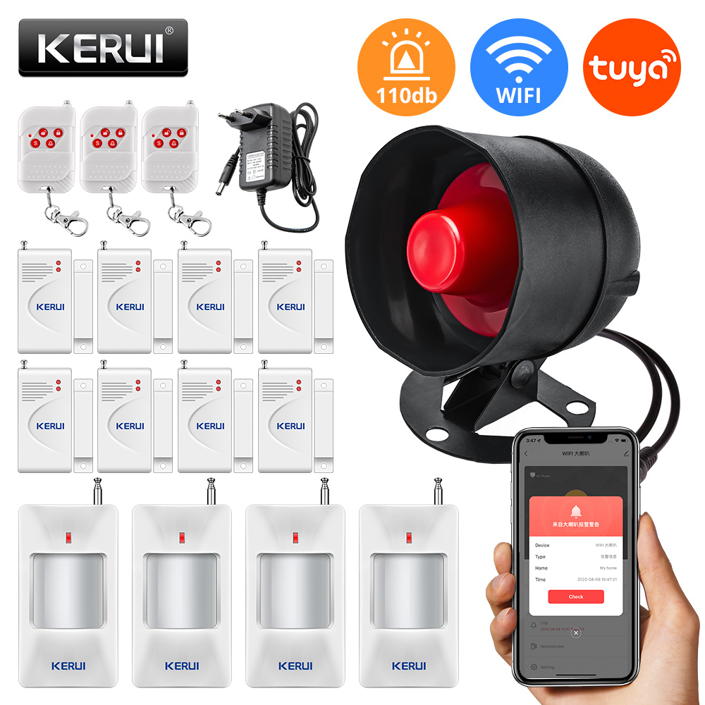 Home Security No Wifi - KERUI 투야 와이파이 시끄러운 스피커, 높은
