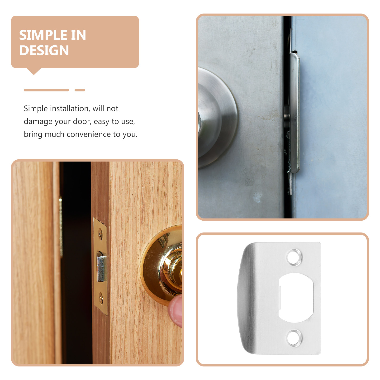 Door Reinforcer Kit - 8Pcs 도어 잠금 장치 텅 버클