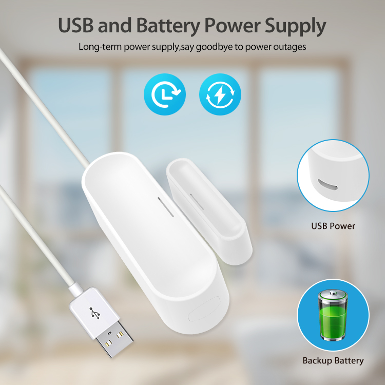 Home Security Battery - Tuya 스마트 도어 윈도우 센서, 홈