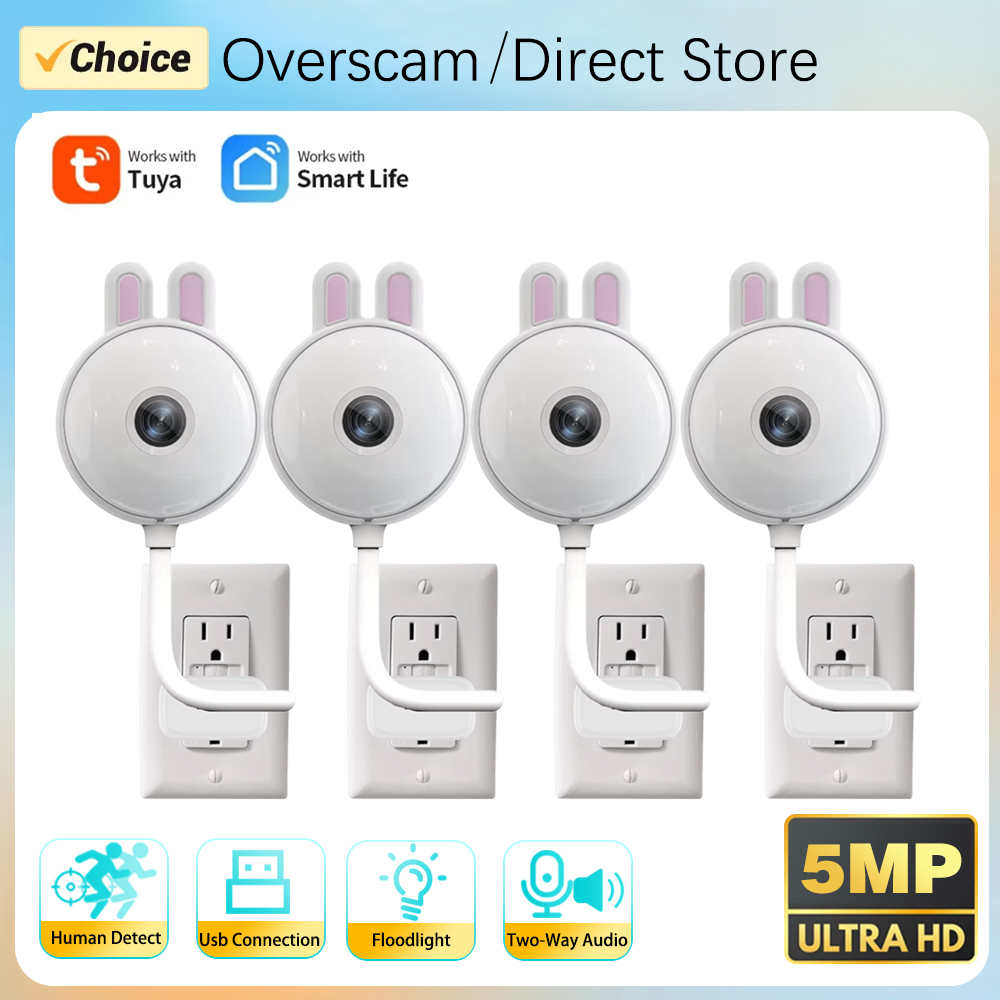 Home Security Flood Lights - 5MP 투야 듀들 WiFi USB 플러드