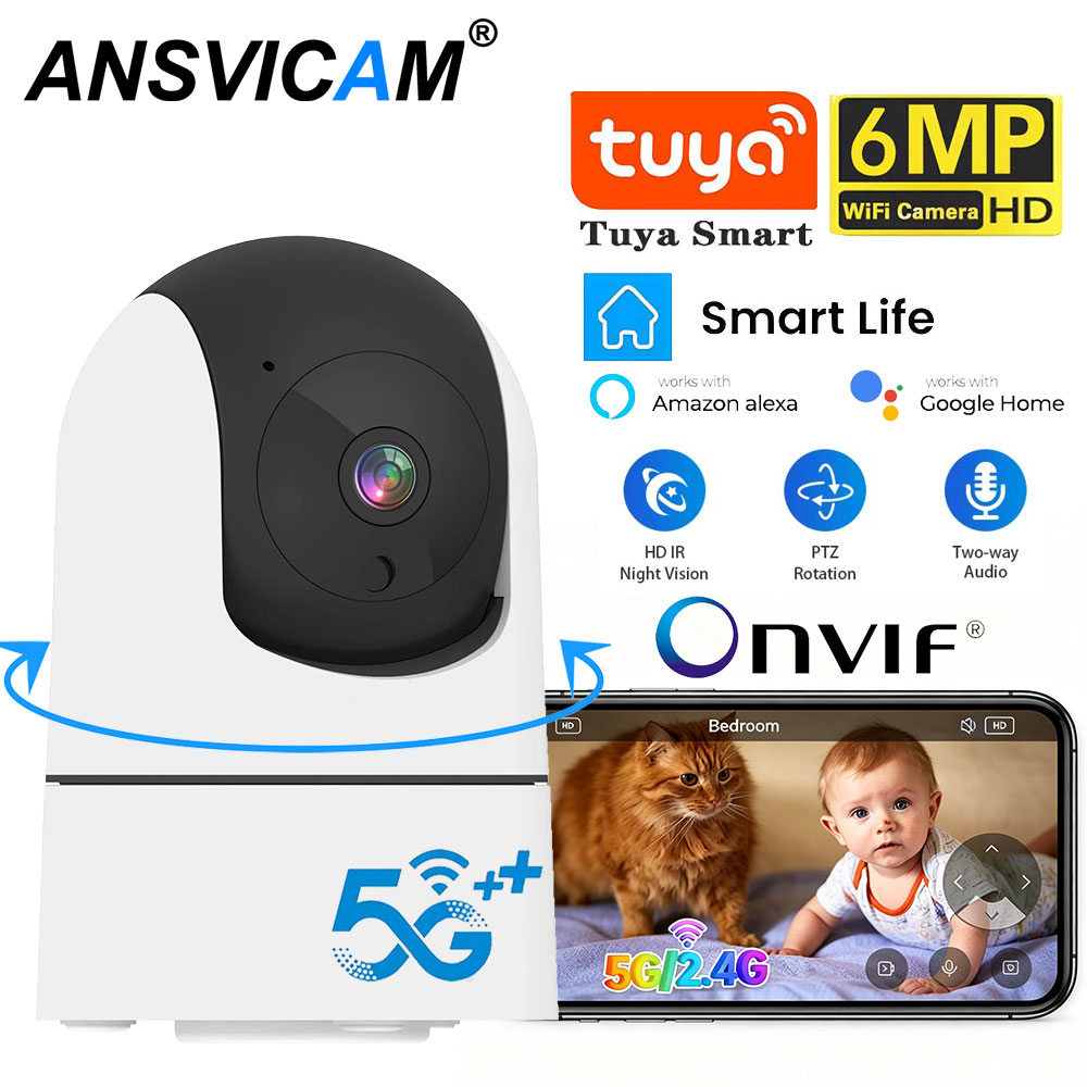 2K 6MP 미니 5G 와이파이 투야 IP 카메라 실내 - Home Security Google Camera 리뷰 및 가격