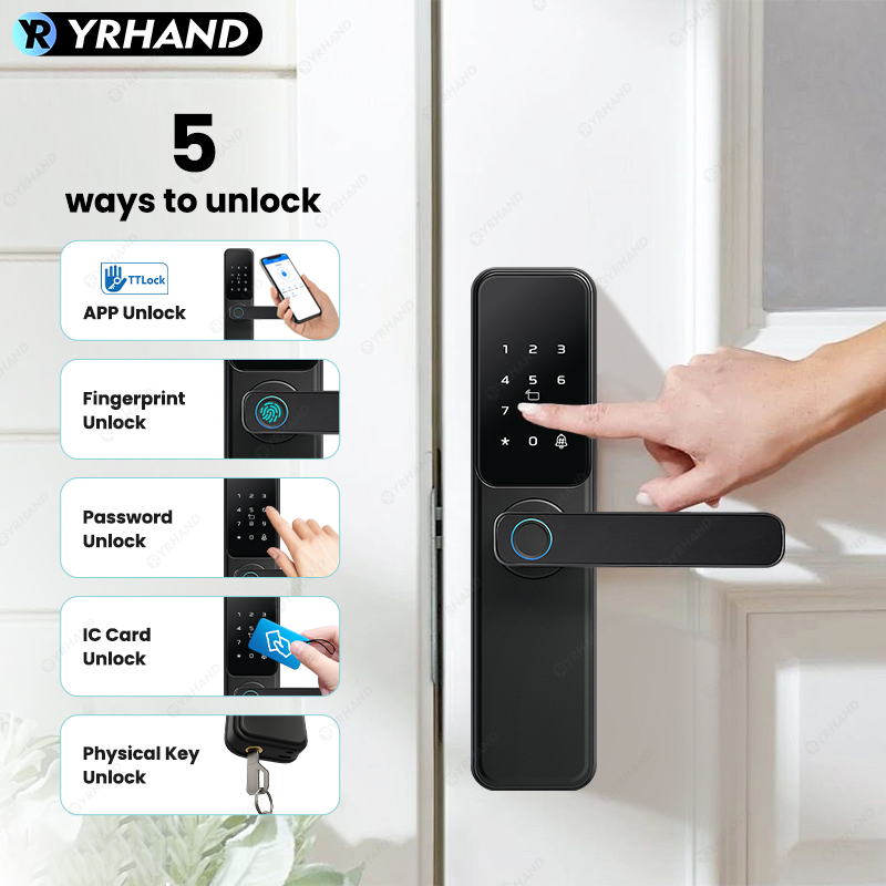 블루투스 TTLock 앱 지문 잠금 장치 Cerradu - Home Security Battery 리뷰 및 가격