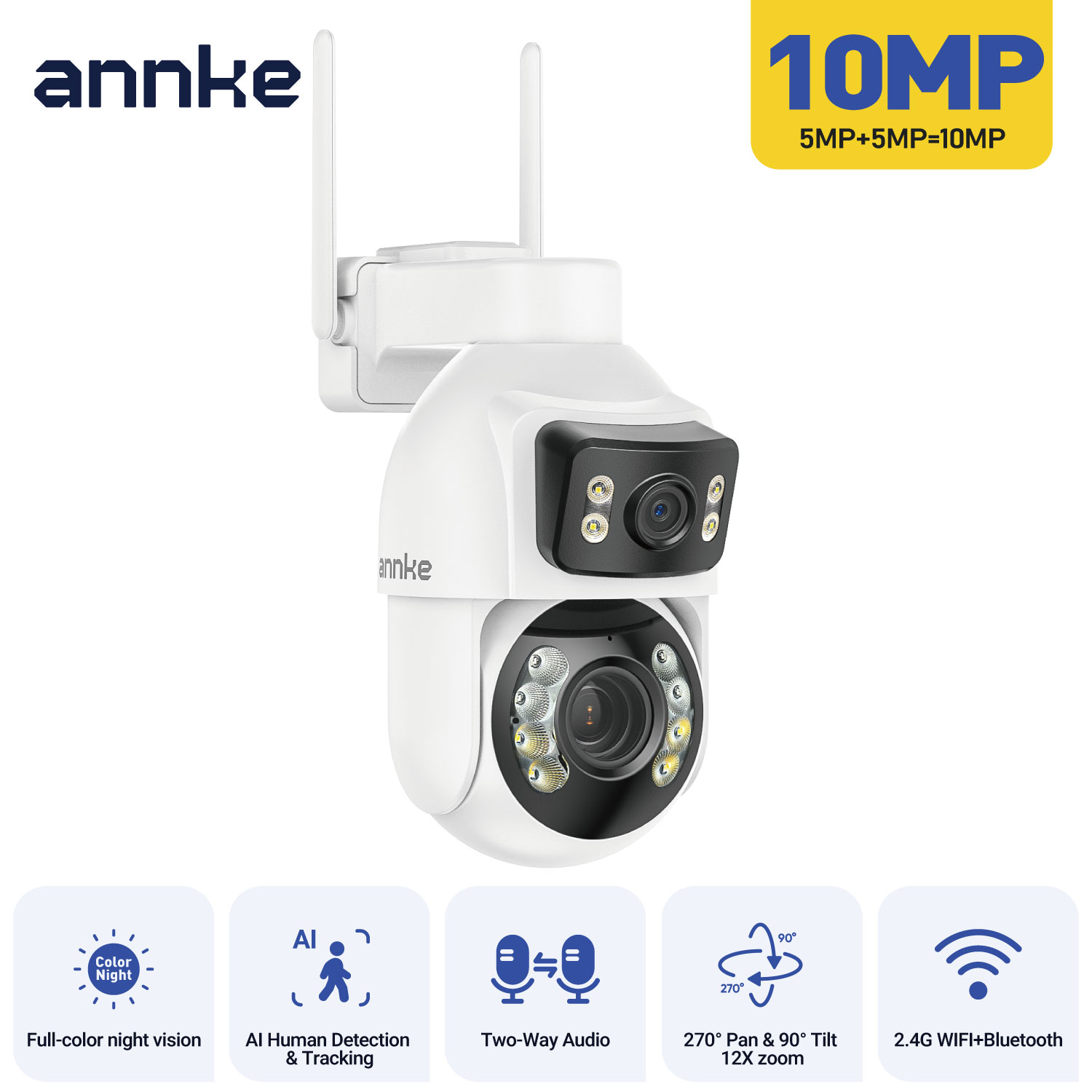 ANNKE 3인치 PTZ 듀얼 렌즈 보안 카메라, 5+ - Home Security Google Camera 리뷰 및 가격
