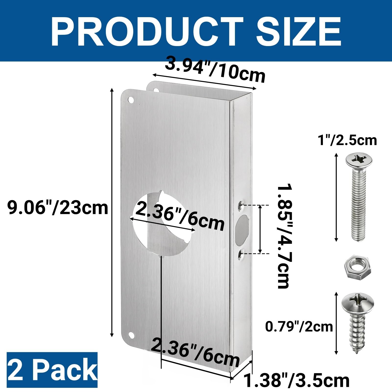 스테인레스 스틸 도어락 보강판 9인치 스트라이크 플레이 - Door Reinforcer Kit 리뷰 및 가격