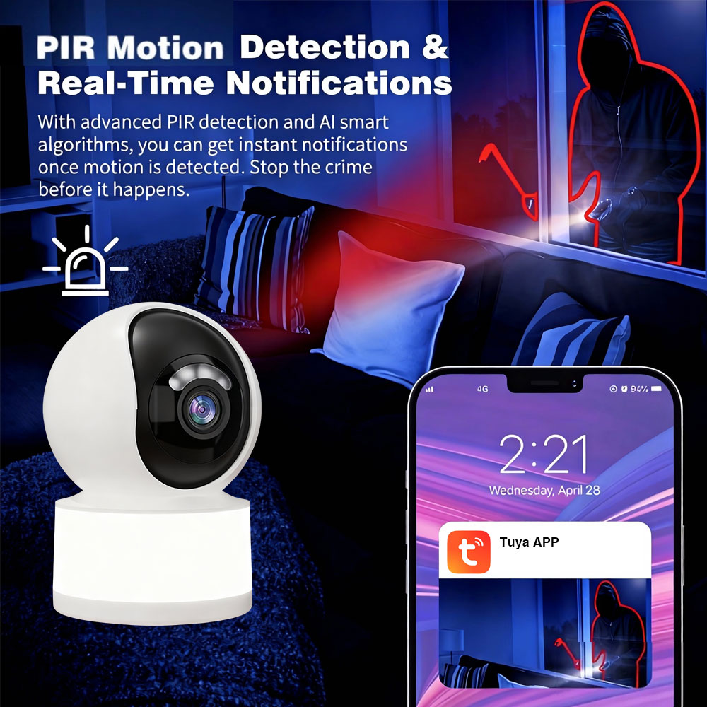 투야 스마트 5MP 2K HD 미니 와이파이 IP 카메 - Home Security Flood Lights 리뷰 및 가격