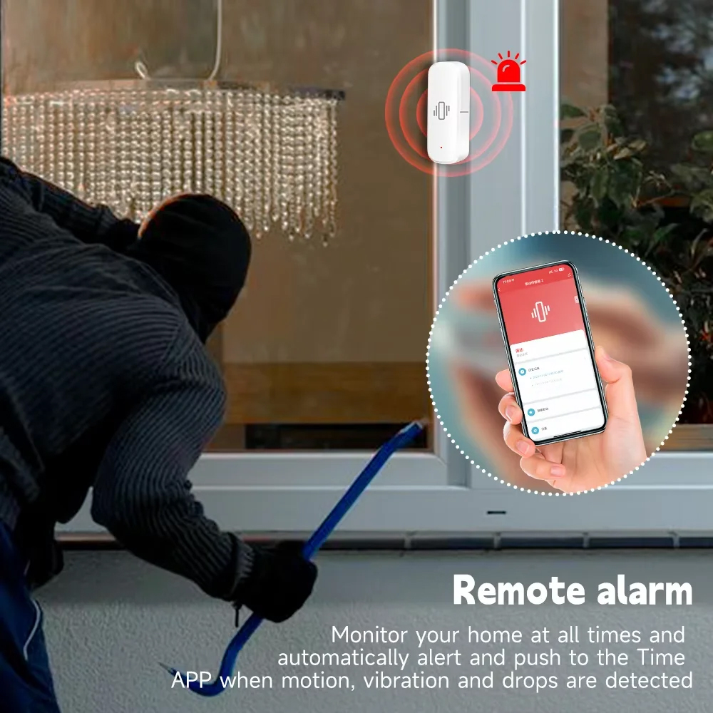 스마트 ZigBee 진동 센서 앱 모니터 홈 보안 보호 - Home Security With Monitoring 리뷰 및 가격