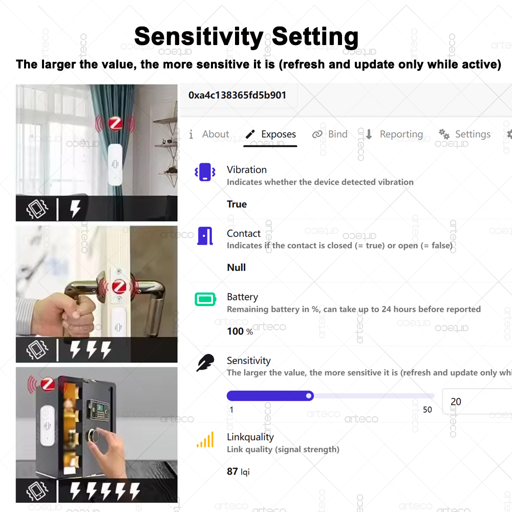ZigBee 스마트 진동 센서 실시간 진동 모니터 센서 - Home Security With Monitoring 리뷰 및 가격