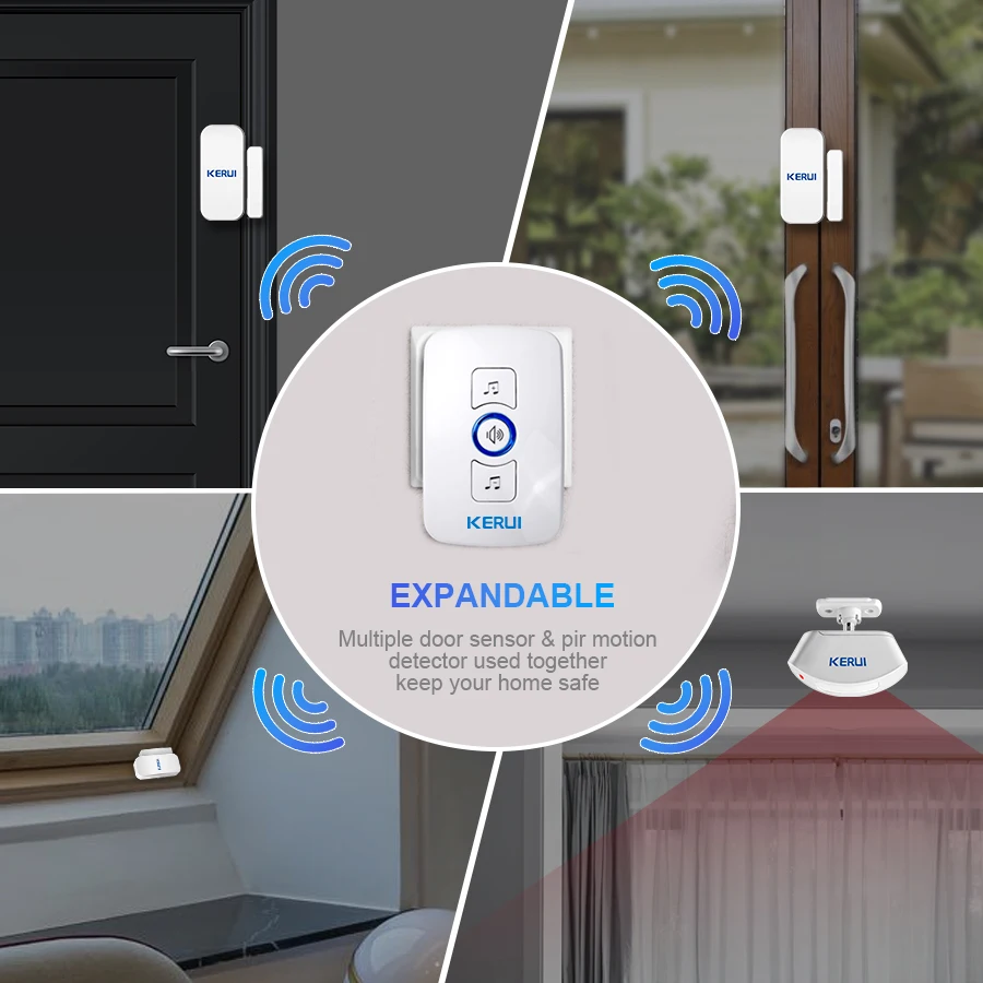 KERUI 무선 초인종 홈 보안 환영 차임 도어 벨 P - Home Security Ring 리뷰 및 가격