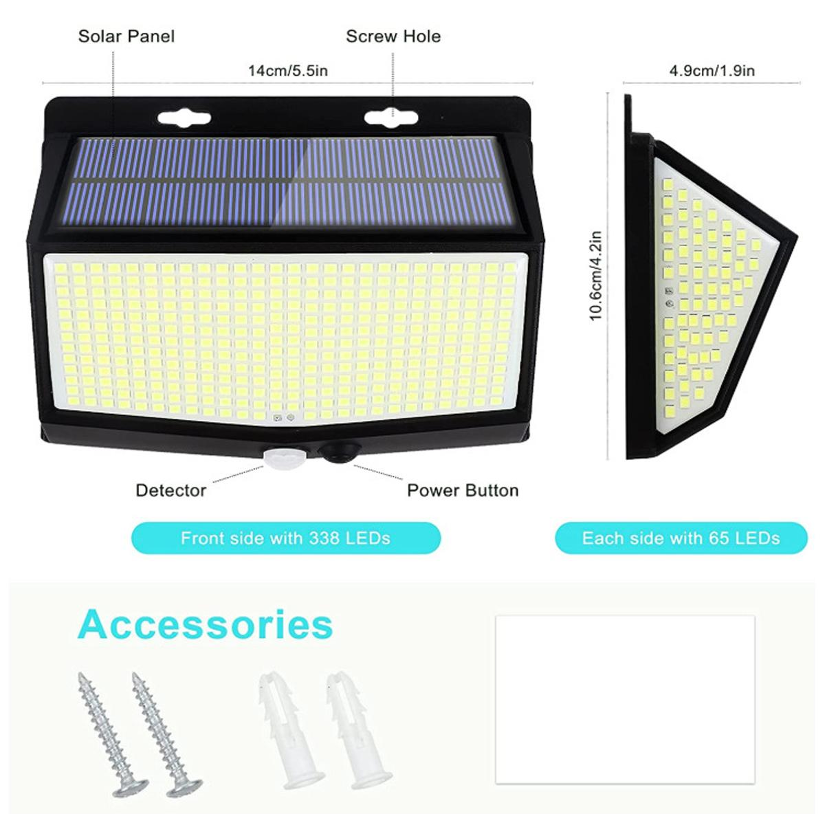 3면 LED 벽 조명 자동 켜짐/꺼짐 기능(황혼부터 새 - Home Security Flood Lights 리뷰 및 가격