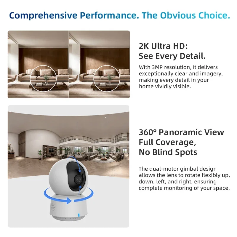 오리지널 아카라 스마트 카메라 E1 2K 1296P 3 - Home Security Tech 리뷰 및 가격