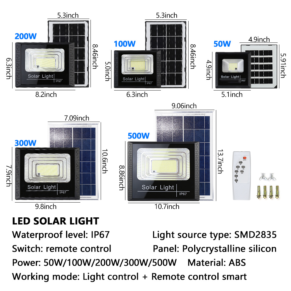 고휘도 50W 태양광 가로등, 원격 제어 및 반사판이  - Home Security Flood Lights 리뷰 및 가격