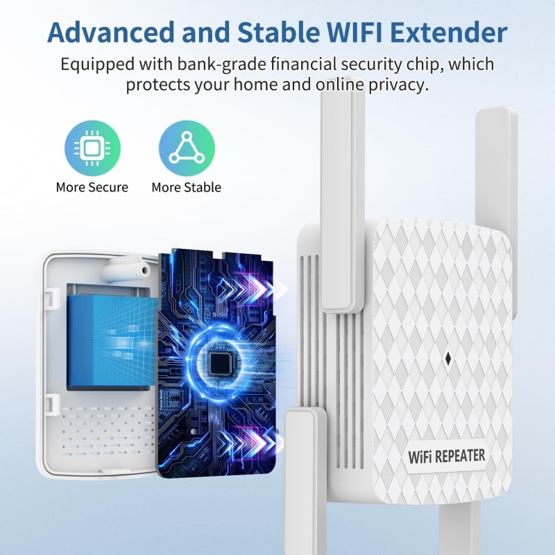 1200Mbps 무선 Wifi 익스텐더 Wifi 리피터 - Home Security No Wifi 리뷰 및 가격