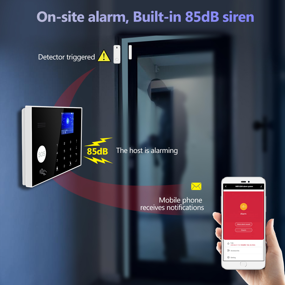 KERUI 4G 알람 도어벨 링 버튼 홈 알람 시스템  - Home Security Ring 리뷰 및 가격