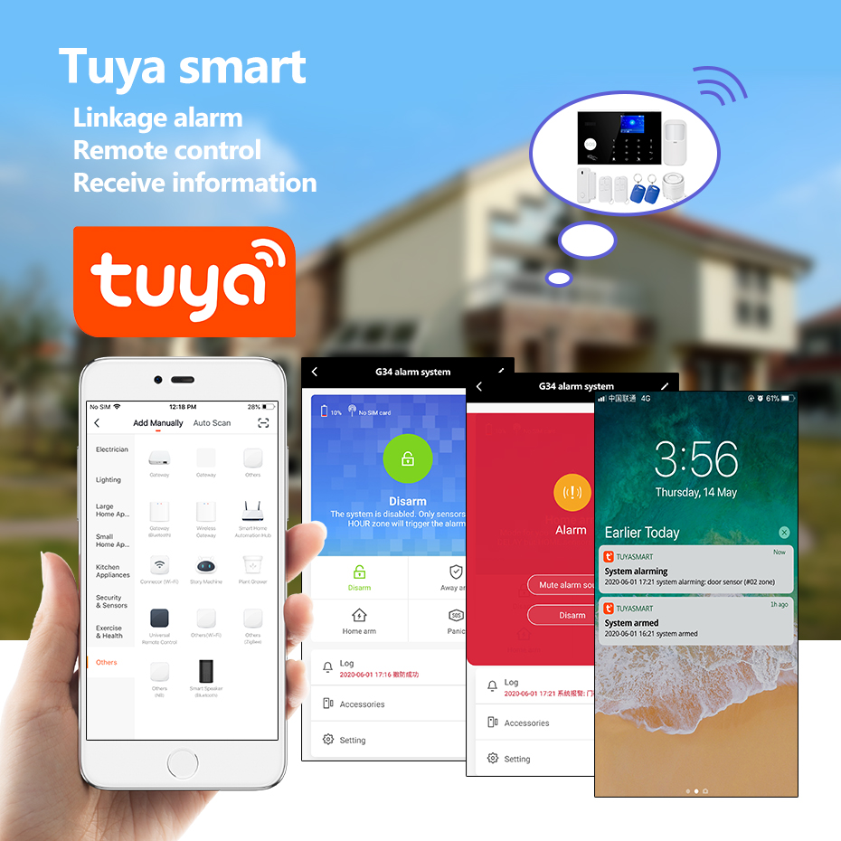 KERUI 4G 알람 도어벨 링 버튼 홈 알람 시스템  - Home Security Ring 리뷰 및 가격