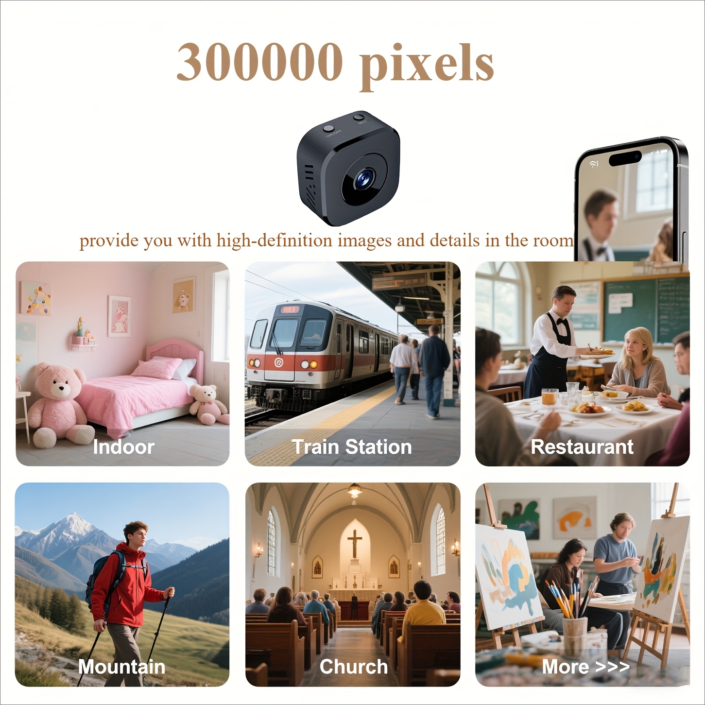 1080P HD 미니 WiFi 카메라 실내 안전 보안  - Home Security With Monitoring 리뷰 및 가격