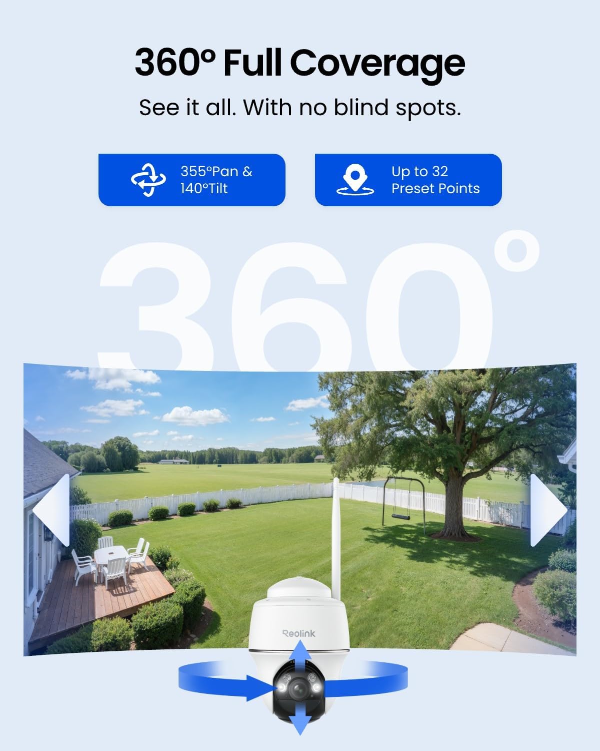 360도 회전 가능한 태양광 무선 야외 보안 카메라 ° - Home Security Cameras No Subscription 리뷰 및 가격
