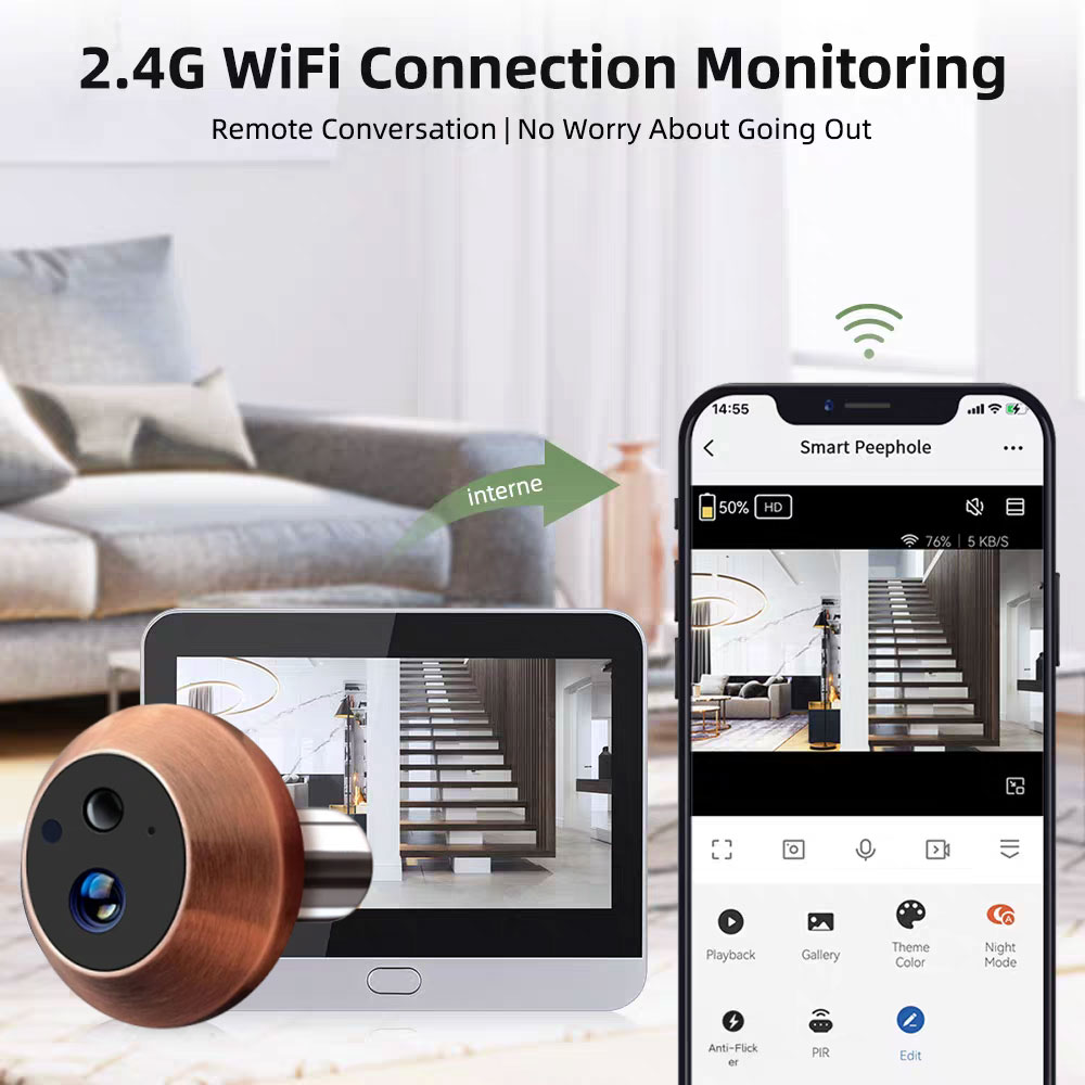 미니 투야 스마트라이프 WiFi 5MP 비디오 도어 피 - Home Security Google Camera 리뷰 및 가격