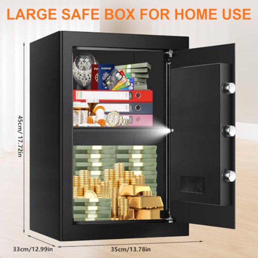 가정용 보안 금고: 3.4 cu ft 방화 방수 스틸  - Safe Box Digital 리뷰 및 가격