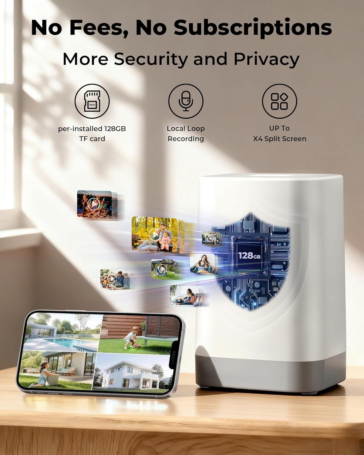 태양광 무선 야외 보안 카메라 360도 회전 기능 탑재 - Home Security Cameras No Subscription 리뷰 및 가격