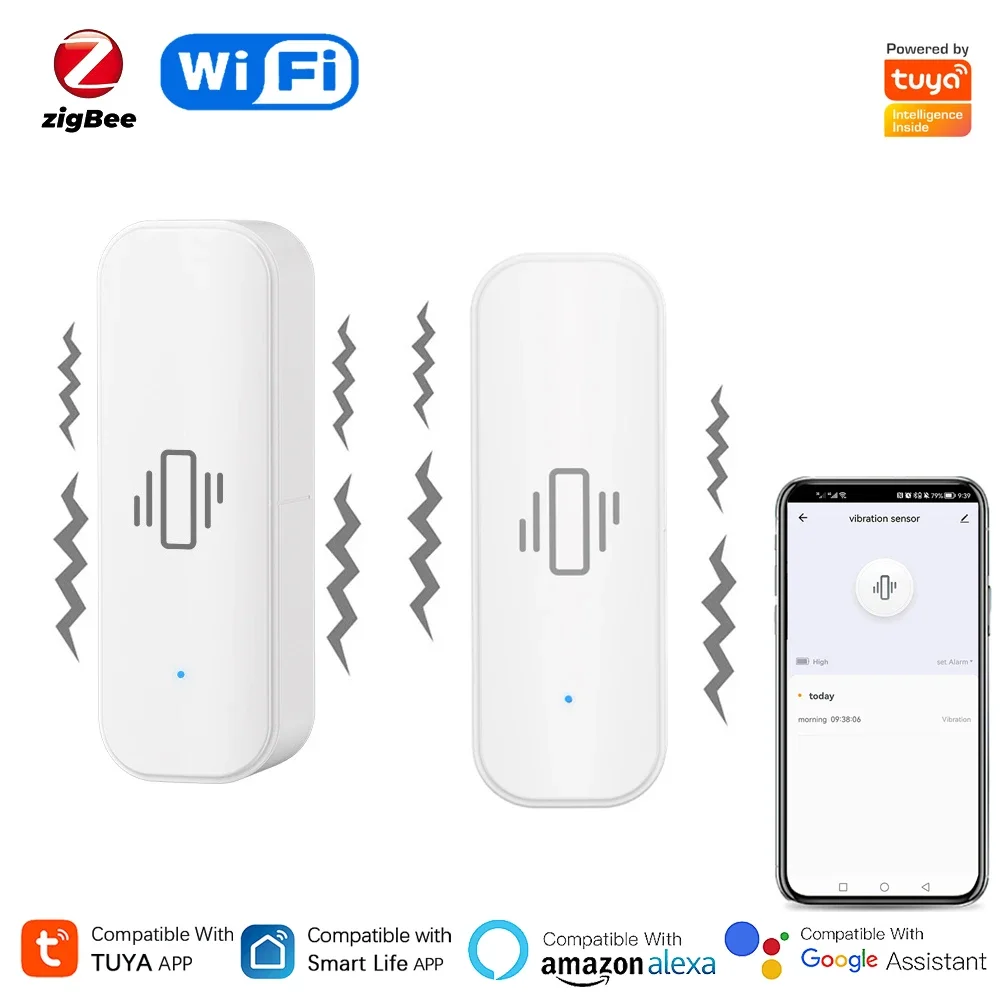 투야 와이파이 지그비 스마트 진동 센서, 홈 보안 보호 - Home Security With Monitoring 리뷰 및 가격