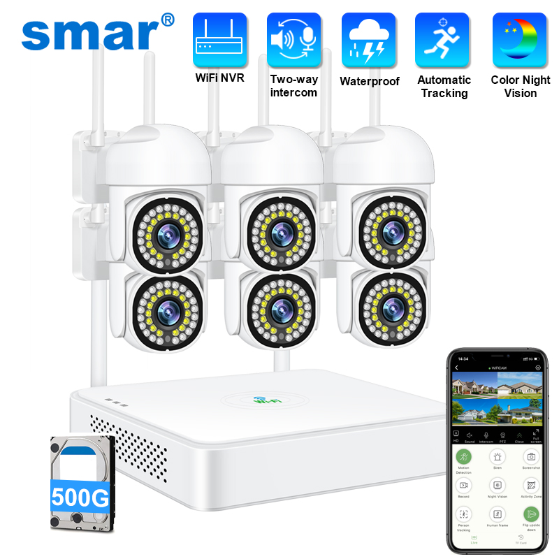Smar 3MP 무선 CCTV 보안 카메라 시스템 PT - Home Security No Wifi 리뷰 및 가격