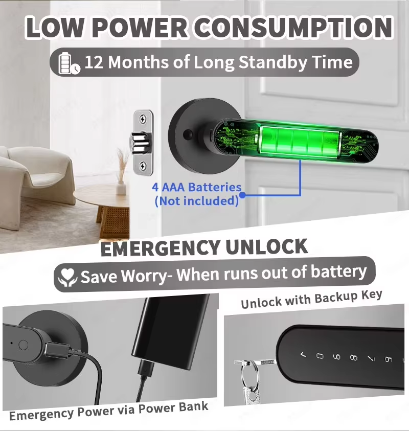 TTLock 스마트 디지털 도어락, 5가지 키리스 출입 - Home Security Battery 리뷰 및 가격