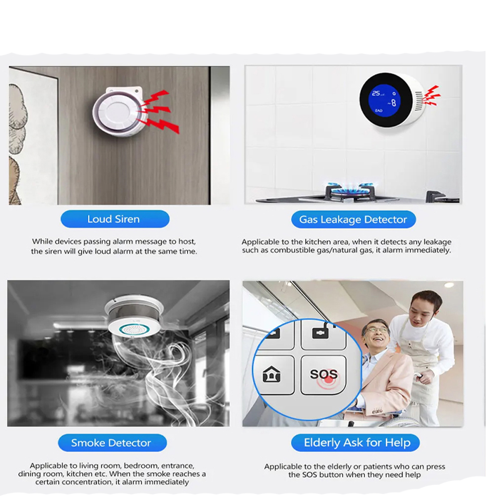 PGST 4G Tuya 스마트 홈 경보 시스템, WiF - Home Security No Wifi 리뷰 및 가격